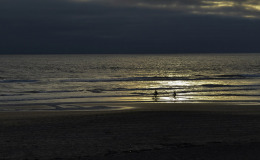 Armando spiaggia con bici